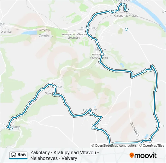Автобус 856: карта маршрута
