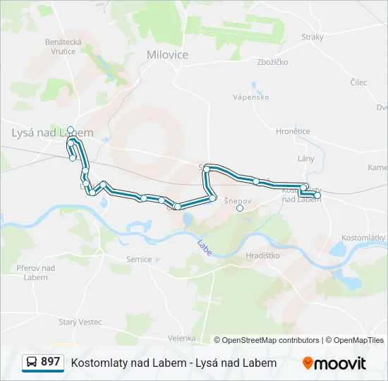 897 Bus Line Map