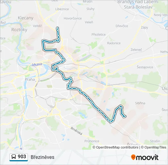903 Bus Line Map