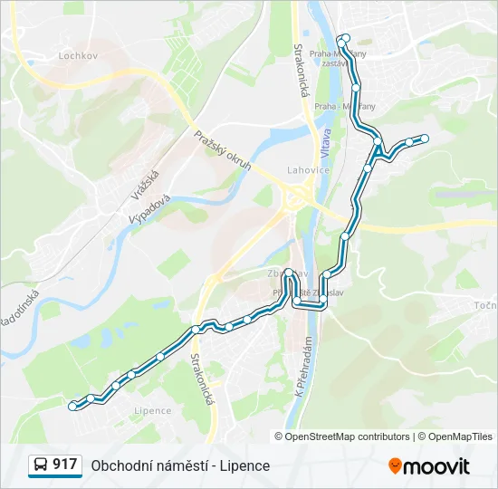 917 Bus Line Map