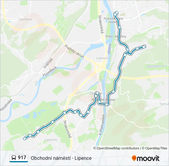 917 Bus Line Map