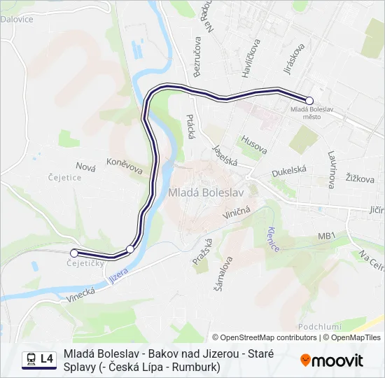 L4 Train Line Map