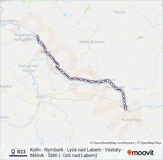 R23 Train Line Map