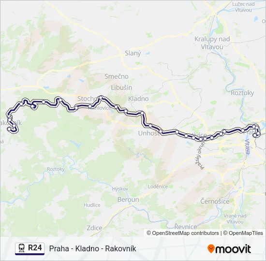 R24 Train Line Map