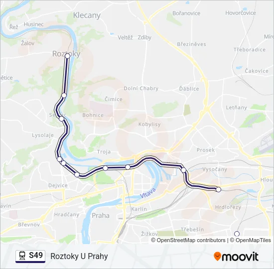 S49 Train Line Map
