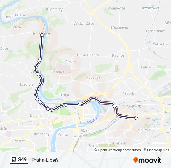 S49 Train Line Map