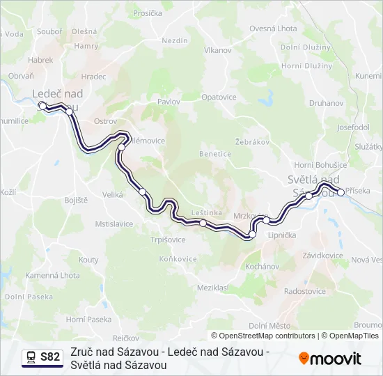 S82 Train Line Map