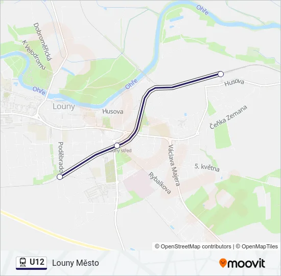 U12 Train Line Map