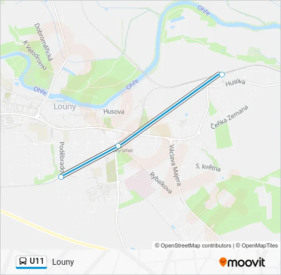 U11 Bus Line Map