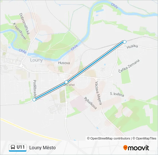 U11 Bus Line Map