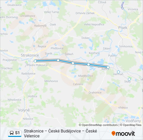 S1 Bus Line Map