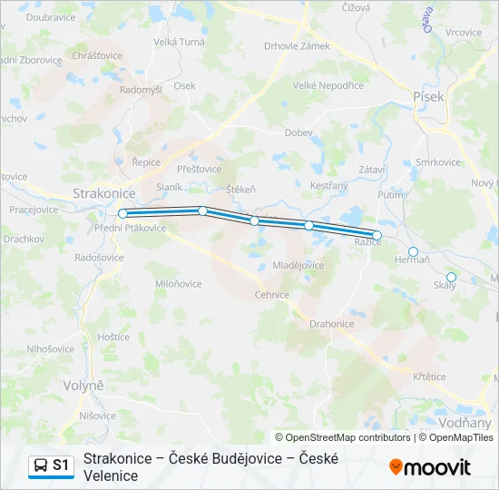 S1 Bus Line Map