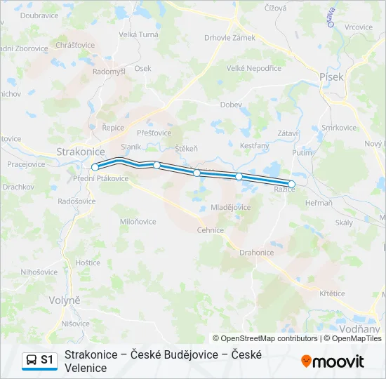 S1 Bus Line Map