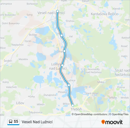 S5 Bus Line Map