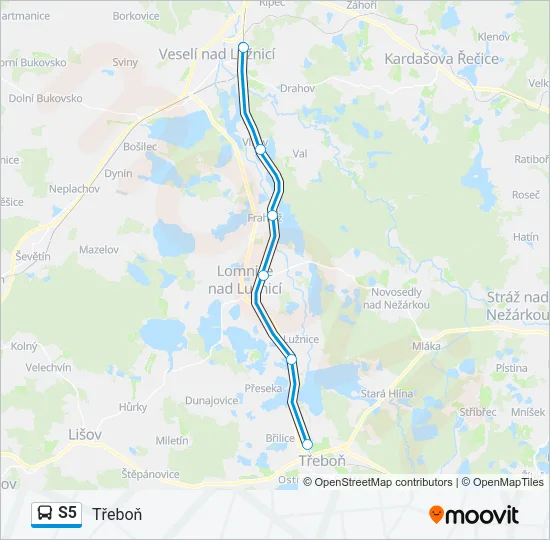 S5 Bus Line Map