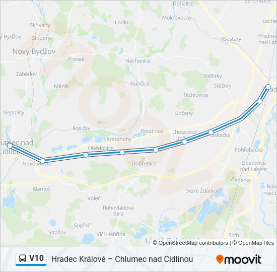 V10 Bus Line Map