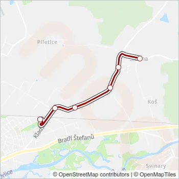 5 Bus Line Map