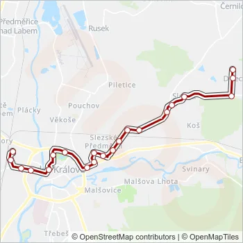 5 Bus Line Map