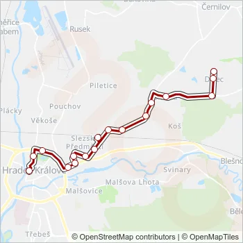 5 Bus Line Map