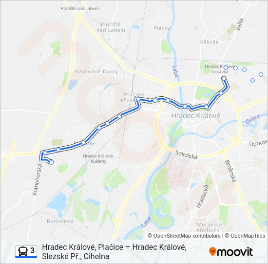 3 Trolleybus Line Map