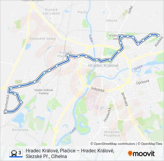 3 Trolleybus Line Map