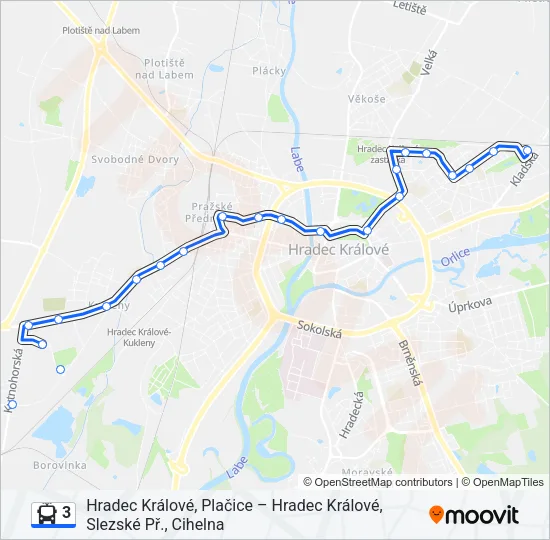 3 Trolleybus Line Map