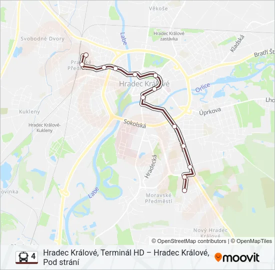 4 Trolleybus Line Map