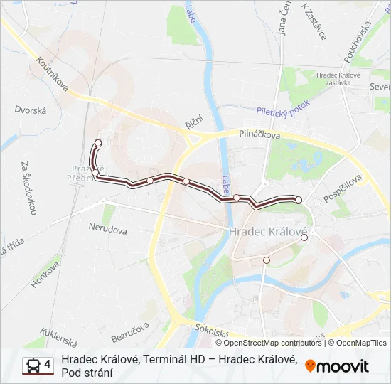 4 Trolleybus Line Map