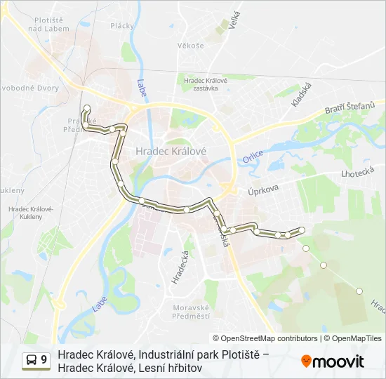 9 Bus Line Map