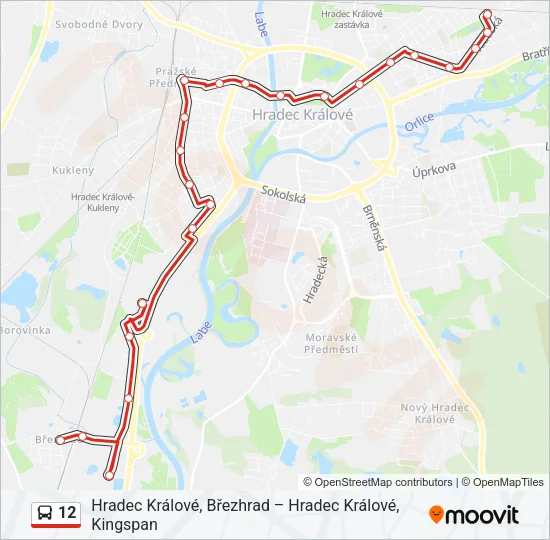 12 Bus Line Map
