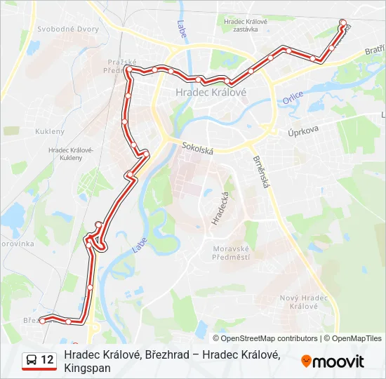 12 Bus Line Map