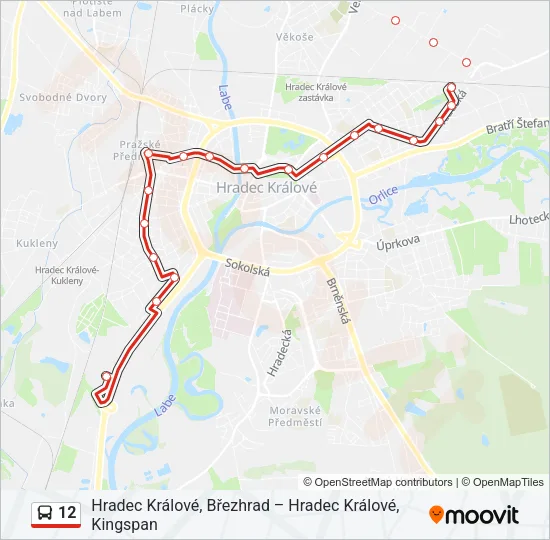 12 Bus Line Map