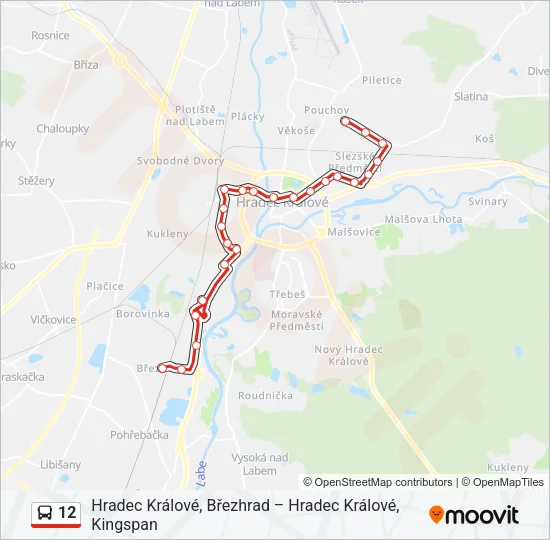 12 Bus Line Map