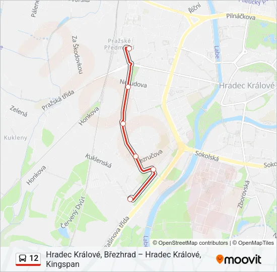 12 Bus Line Map