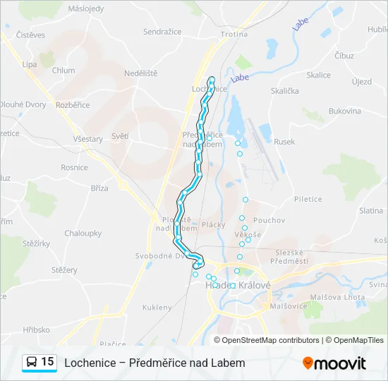 15 Bus Line Map