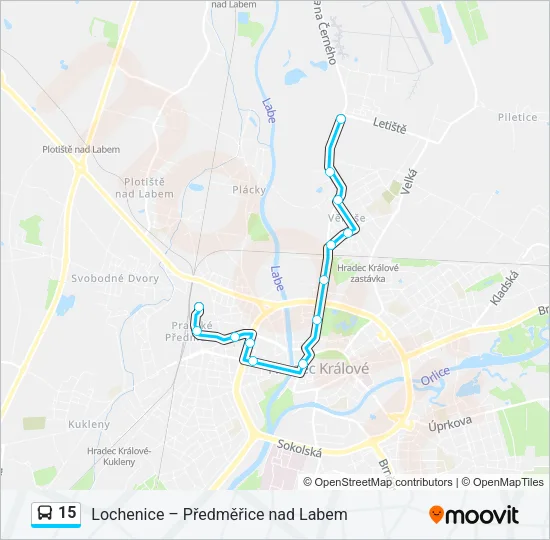 15 Bus Line Map