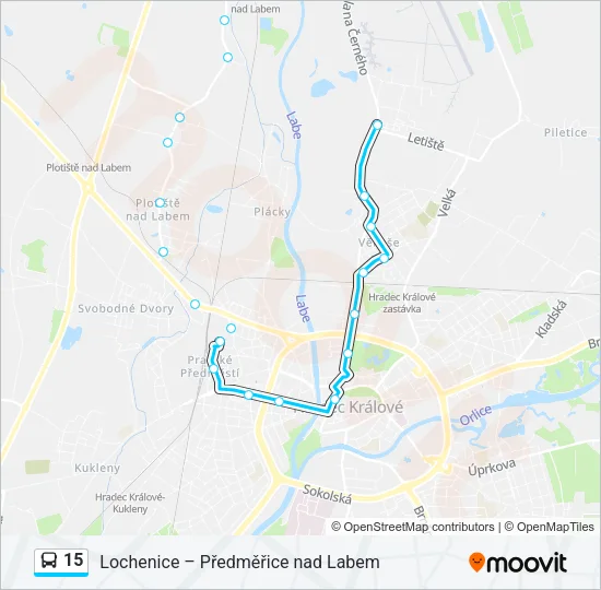 15 Bus Line Map
