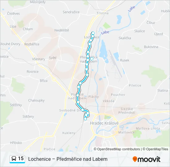 15 Bus Line Map