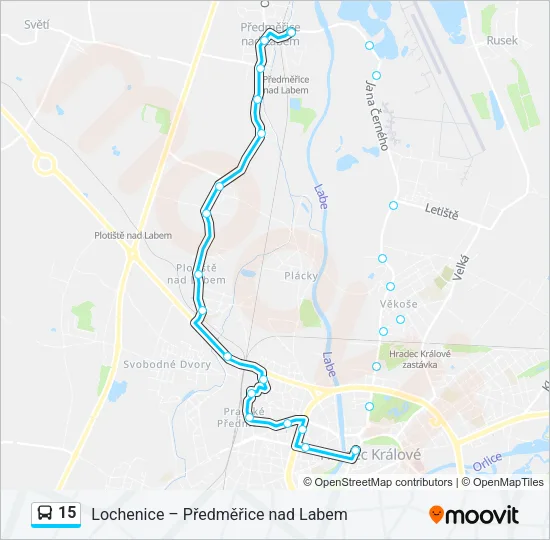 15 Bus Line Map