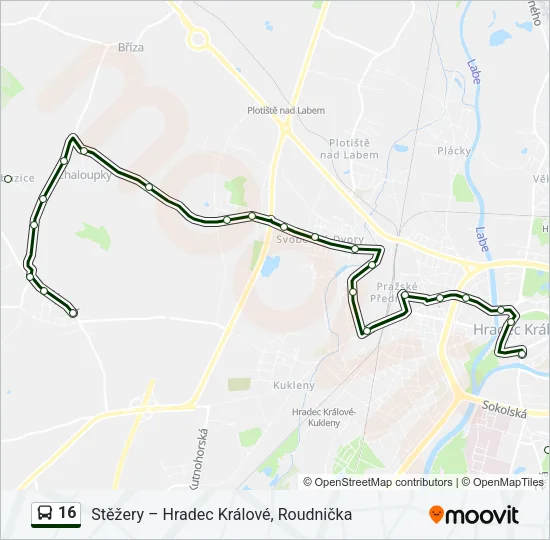 16 Bus Line Map