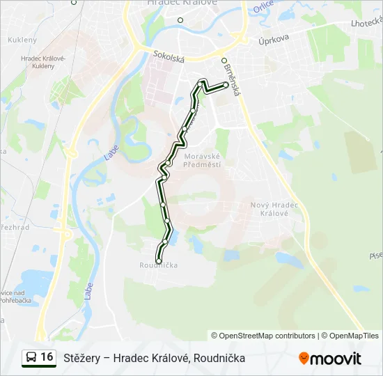 16 Bus Line Map