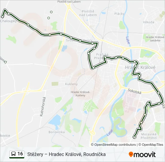 16 Bus Line Map