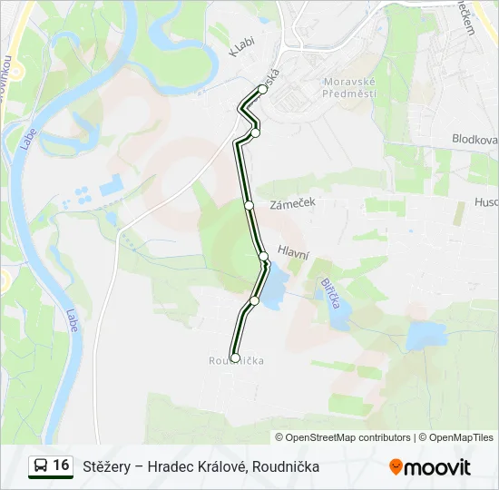 16 Bus Line Map