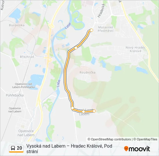 20 Bus Line Map