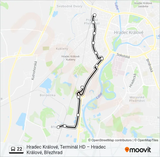 22 Bus Line Map