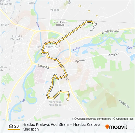 23 Bus Line Map