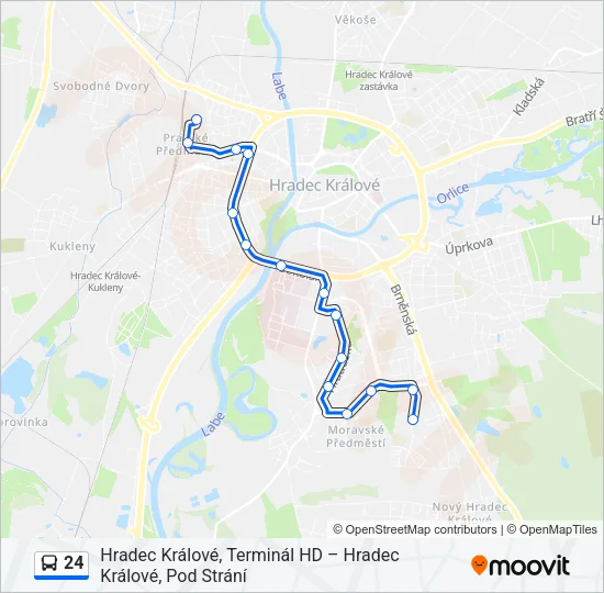 24 Bus Line Map