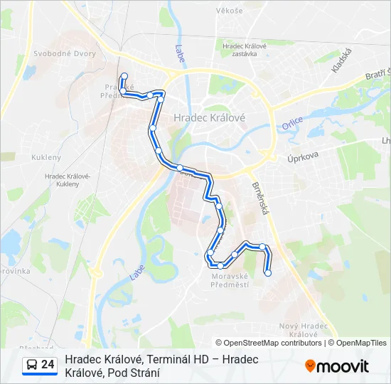 24 Bus Line Map