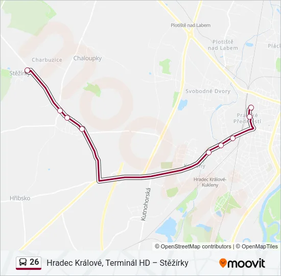 26 Bus Line Map