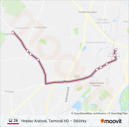 26 Bus Line Map